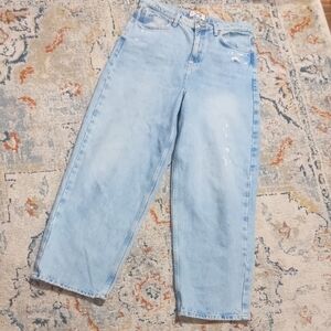 Free People high rise wide leg barrel jeans size 29